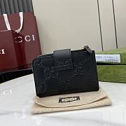 Gucci GG Medium Wallet In Black GG Leather - 13x8.5x2cm - 3