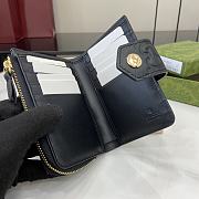 Gucci GG Medium Wallet In Black GG Leather - 13x8.5x2cm - 2