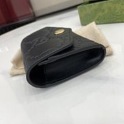 Gucci GG Card Case In Black GG Leather - 11x7.5cm - 2