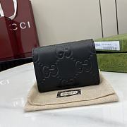 Gucci GG Card Case In Black GG Leather - 11x7.5cm - 3