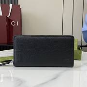 Gucci Double G Zip Around Wallet Black - 19x10.5x2.5cm - 1