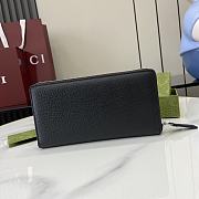 Gucci Double G Zip Around Wallet Black - 19x10.5x2.5cm - 2