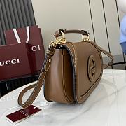 Gucci Blondie Small Top Handle Bag Brown - 26.5x16.5x8.5cm - 6