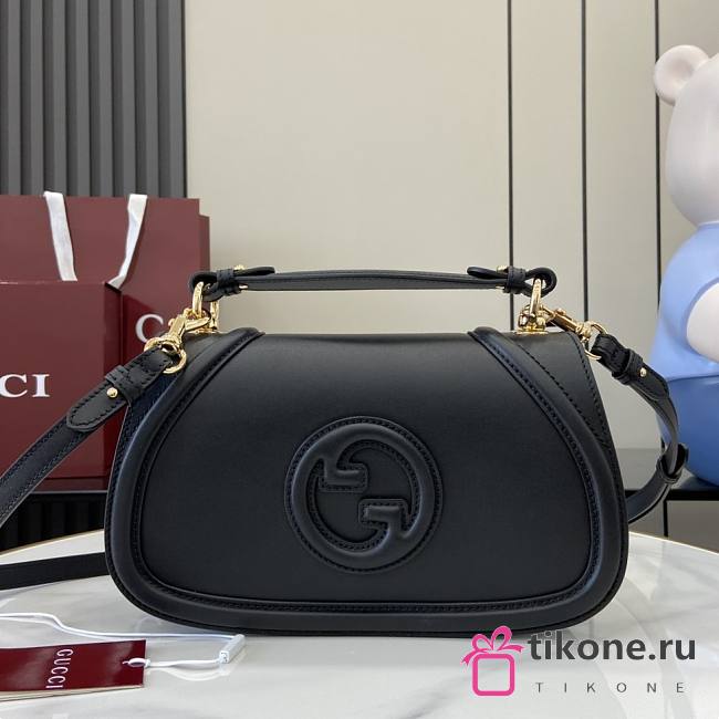 Gucci Blondie Small Top Handle Bag Black - 26.5x16.5x8.5cm - 1