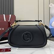 Gucci Blondie Small Top Handle Bag Black - 26.5x16.5x8.5cm - 1