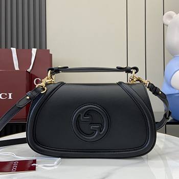 Gucci Blondie Small Top Handle Bag Black - 26.5x16.5x8.5cm