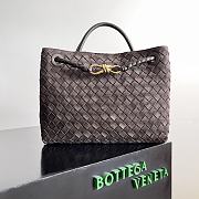 Bottega Veneta Medium Andiamo Intrecciato Suede Fondant - 32x25x11cm - 1