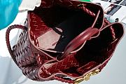 Bottega Veneta Small Andiamo Intrecciato Burgundy - 25x20x10cm - 5