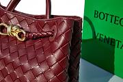 Bottega Veneta Small Andiamo Intrecciato Burgundy - 25x20x10cm - 4