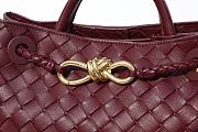 Bottega Veneta Small Andiamo Intrecciato Burgundy - 25x20x10cm - 2