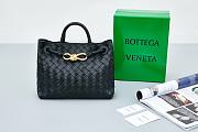 Bottega Veneta Small Andiamo Intrecciato Black - 25x20x10cm - 1