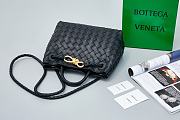 Bottega Veneta Small Andiamo Intrecciato Black - 25x20x10cm - 3