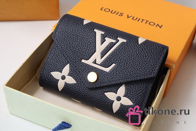 LV Victorine Wallet Bicolor Monogram Black Beige M80968 - 12x9.5x2.5 - 1