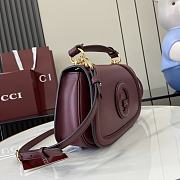 Gucci Blondie Small Top Handle Bag Burgundy - 26.5x16.5x8.5cm - 6