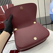 Gucci Blondie Small Top Handle Bag Burgundy - 26.5x16.5x8.5cm - 5