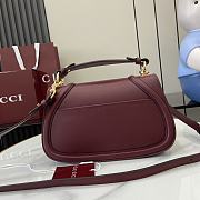 Gucci Blondie Small Top Handle Bag Burgundy - 26.5x16.5x8.5cm - 4