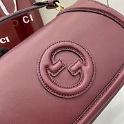 Gucci Blondie Small Top Handle Bag Burgundy - 26.5x16.5x8.5cm - 2