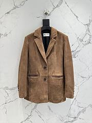 YSL Blazer Brown Suede 14876 - 1