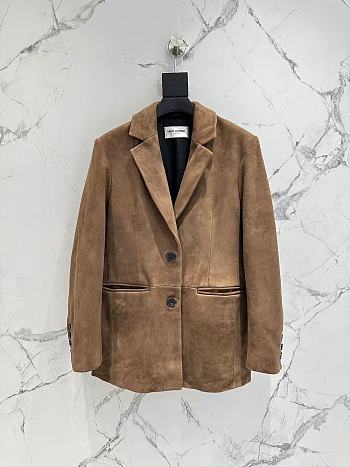 YSL Blazer Brown Suede 14876