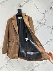 YSL Blazer Brown Suede 14876 - 2