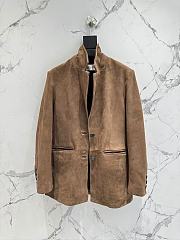 YSL Blazer Brown Suede 14876 - 4