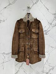 Loro Piana Jacket Brown Suede 14878 - 1