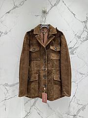 Loro Piana Jacket Brown Suede 14878 - 3