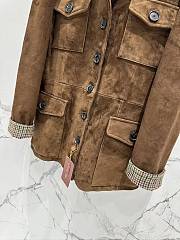 Loro Piana Jacket Brown Suede 14878 - 5