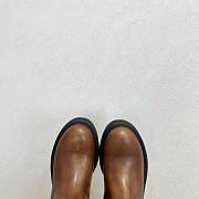 Miumiu Smoked Leather Boots Brown - 5