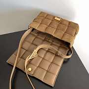 Bottega Veneta Padded Cassette Intreccio Corduroy Suede Crossbody Bag Jacobean -  26x18x8cm - 2