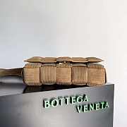 Bottega Veneta Padded Cassette Intreccio Corduroy Suede Crossbody Bag Jacobean -  26x18x8cm - 3