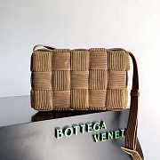 Bottega Veneta Padded Cassette Intreccio Corduroy Suede Crossbody Bag Jacobean -  26x18x8cm - 4