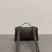 Loro Piana Extra Pocket L19 Grained Calfskin Dark Chocolate - 11x19x6.5cm - 4