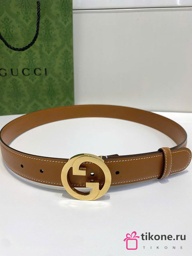 Gucci Blondie Belt Brown 30mm - 1