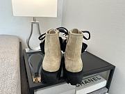 Chanel Boots Camellia Beige Suede - 3