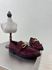 Bottega Veneta Astaire Loafer Burgundy Suede - 4