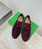 Bottega Veneta Astaire Loafer Dark Barolo Suede - 1