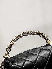 Chanel Clutch with Strap Lambskin Gold Plated Metal Black  - 3