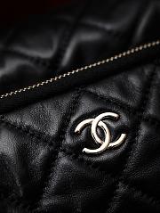 Chanel Camera Case Shiny Crumpled Lambskin Gold Tone Metal Black - 18×24×17cm - 3