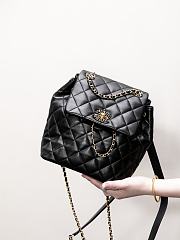 Chanel 24P Backpack Lambskin Black - 23x25x13cm - 1