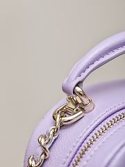 Chanel Classic Mini Backpack Caviar Gold Tone Light Purple - 18×13×9cm - 4