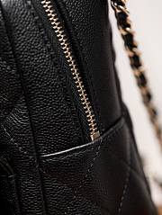 Chanel Classic Mini Backpack Caviar Gold Tone Black - 18×13×9cm - 5