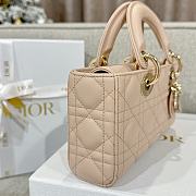 Dior Small Lady D-Joy Bag Light Pink Cannage Lambskin - 22x11.5x6cm - 5