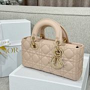 Dior Small Lady D-Joy Bag Light Pink Cannage Lambskin - 22x11.5x6cm - 2