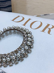 Dior Sparkle Belt Black Smooth Calfskin Metal Resin Pearls And Silver Tone Crystals 10mm - 3