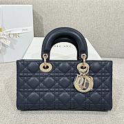 Dior Medium Lady D-Joy Bag Navy Cannage Lambskin - 26x13.5x5cm - 2