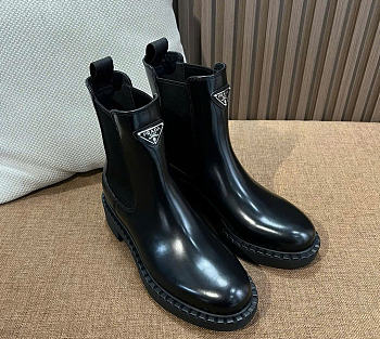 Prada Black Brushed Boots