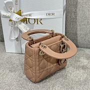 Lady Dior Micro Bag Milk Tea Cannage Lambskin - 12x10.2x5cm - 5