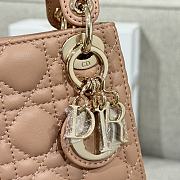 Lady Dior Micro Bag Milk Tea Cannage Lambskin - 12x10.2x5cm - 4