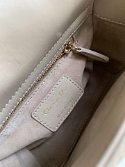 Mini Lady Dior Bag Taupe Gold Hardware Cannage Lambskin - 17x15x7cm - 5